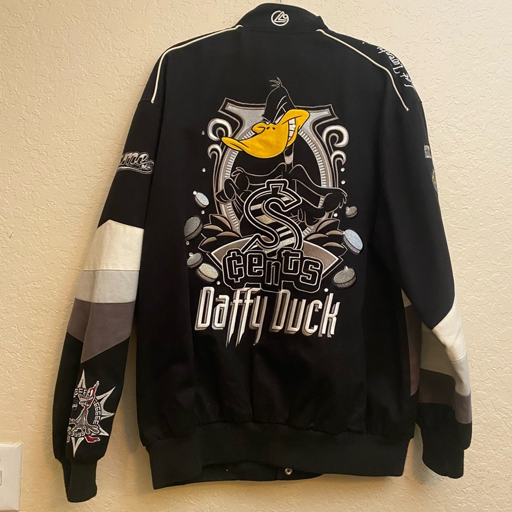 Lot 29 Men’s Button Jean Jacket, Daffy Duck, Looney Tunes, Large, Vintage